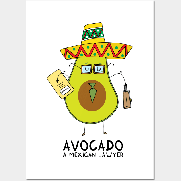 Avocado - A mexican lawyer Wall Art by adrianserghie